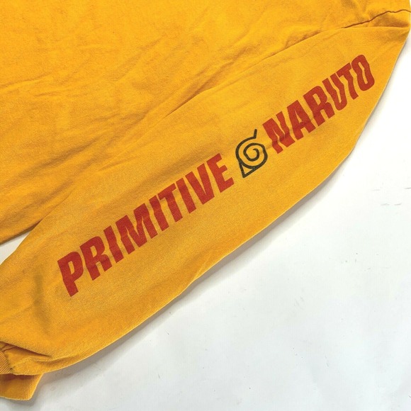 Primitive Naruto‎ Yellow Long Sleeve Graphic T-shirt Size Large Shippuden - Picture 6 of 8